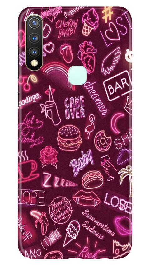 Party Theme Mobile Back Case for Vivo U20 (Design - 392)
