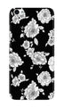 White flowers Black Background Case for Vivo Y53