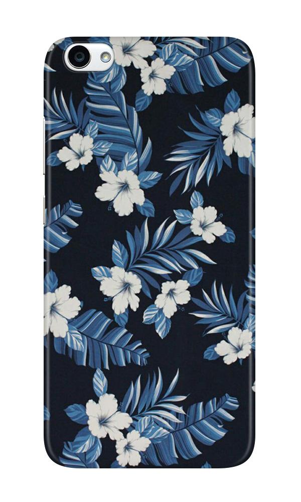 White flowers Blue Background2 Case for Oppo F3 Plus