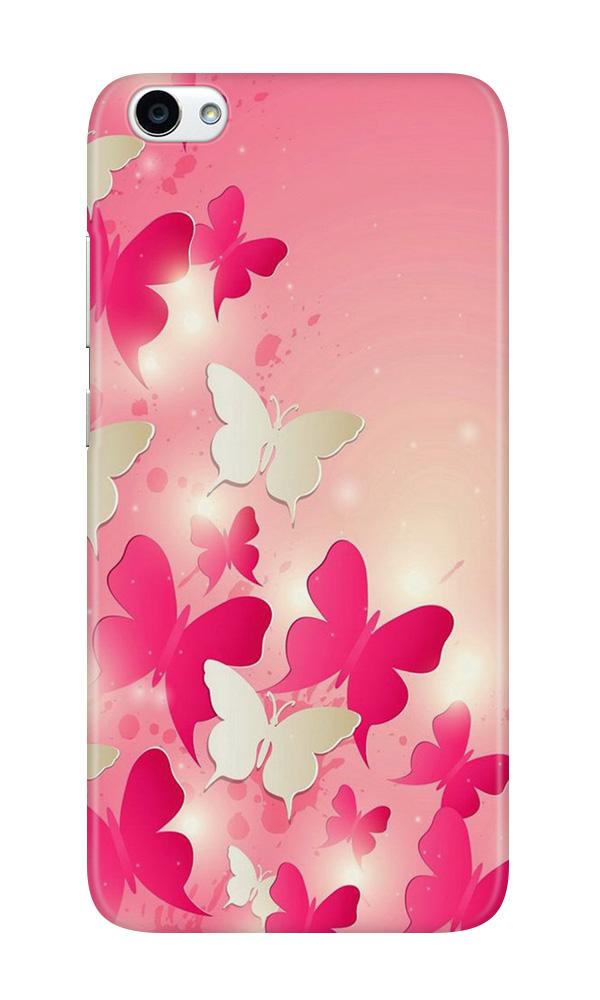 White Pick Butterflies Case for Realme 1