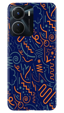 Line Art Baground Mobile Back Case for Vivo Y56 5G (Design - 26)