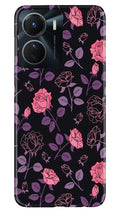 Rose Black Background Case for Vivo Y56 5G