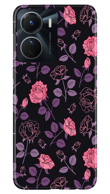 Rose Black Background Mobile Back Case for Vivo Y56 5G (Design - 27)