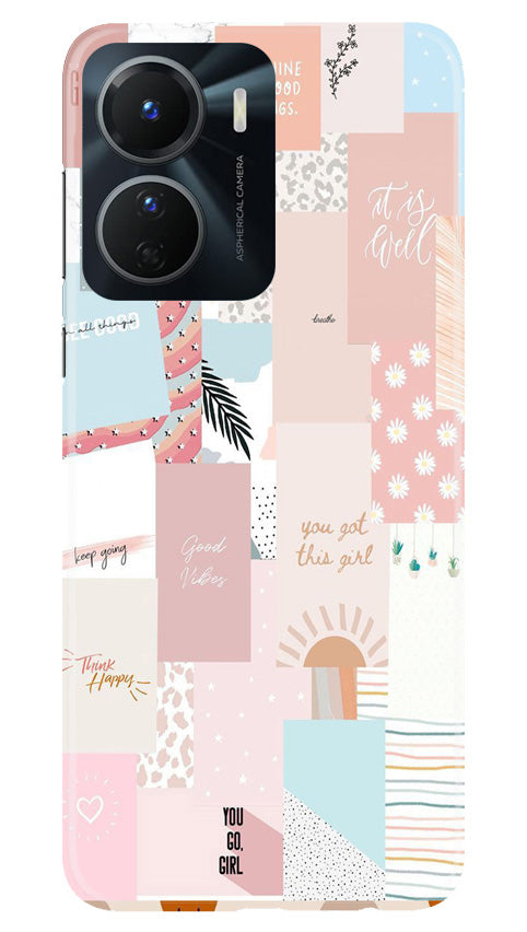 Shinny Blue Background Case for Vivo Y56 5G