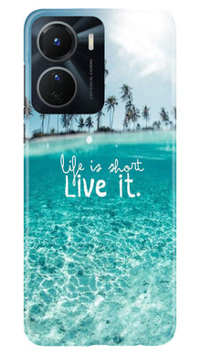Life is short live it Mobile Back Case for Vivo Y56 5G (Design - 45)
