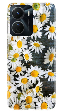 White flowers2 Mobile Back Case for Vivo Y56 5G (Design - 62)