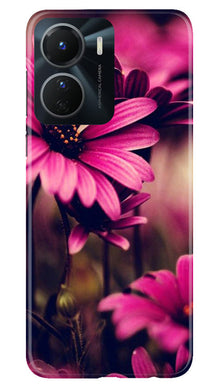 Purple Daisy Mobile Back Case for Vivo Y56 5G (Design - 65)