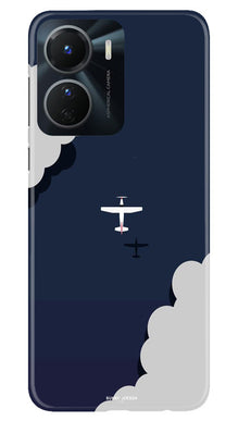 Clouds Plane Mobile Back Case for Vivo Y56 5G (Design - 165)