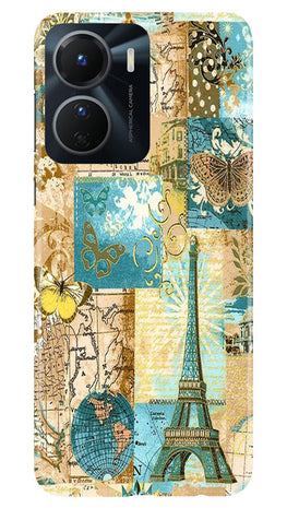 Travel Eiffel Tower Case for Vivo Y56 5G (Design No. 175)