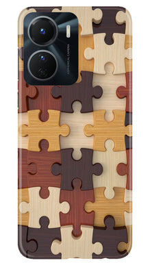Puzzle Pattern Mobile Back Case for Vivo Y56 5G (Design - 186)