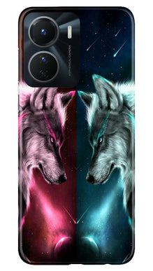Wolf fight Mobile Back Case for Vivo Y56 5G (Design - 190)