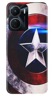 Captain America Shield Mobile Back Case for Vivo Y56 5G (Design - 219)