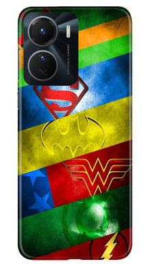 Superheros Logo Mobile Back Case for Vivo Y56 5G (Design - 220)