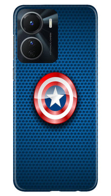 Captain America Shield Mobile Back Case for Vivo Y56 5G (Design - 222)