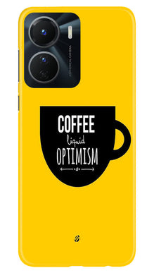 Coffee Optimism Mobile Back Case for Vivo Y56 5G (Design - 313)