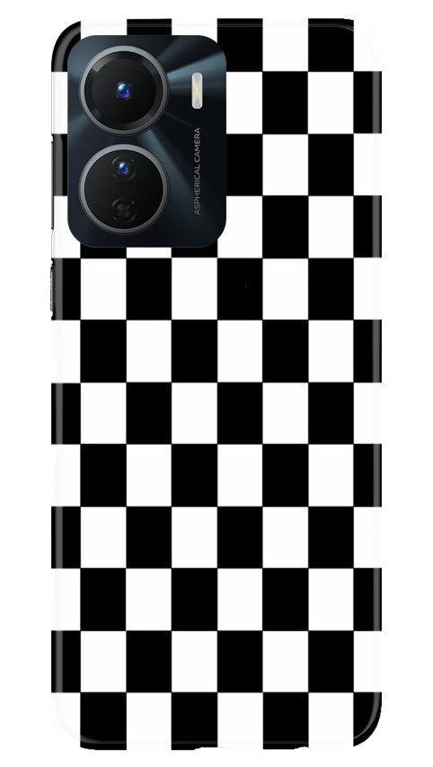Black White Boxes Mobile Back Case for Vivo Y56 5G (Design - 331)