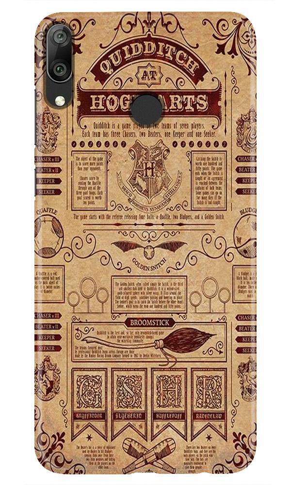 Hogwarts Mobile Back Case for Honor Play (Design - 304)