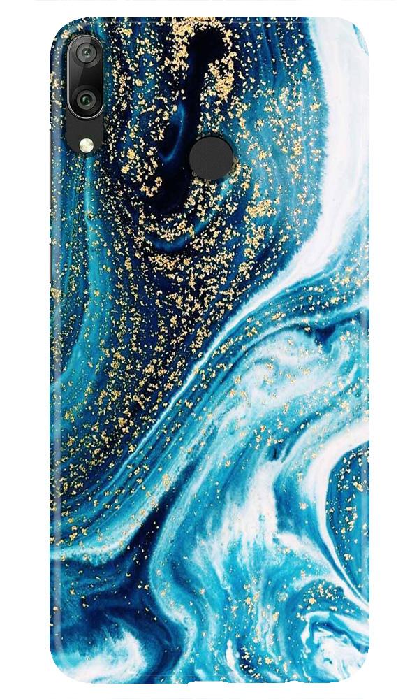 Marble Texture Mobile Back Case for Huawei Y7 (2019) (Design - 308)
