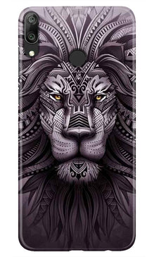 Lion Mobile Back Case for Huawei Y7 (2019) (Design - 315)