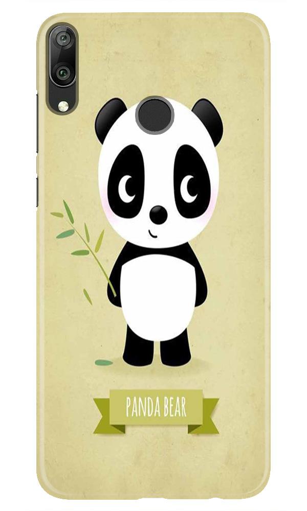 Panda Bear Mobile Back Case for Huawei Y7 (2019) (Design - 317)