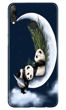 Panda Moon Mobile Back Case for Huawei Y7 (2019) (Design - 318)