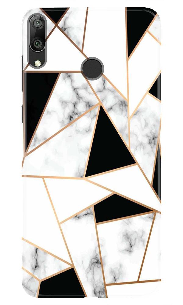 Marble Texture Mobile Back Case for Honor 8C (Design - 322)