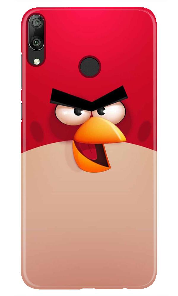Angry Bird Red Mobile Back Case for Huawei Y7 (2019) (Design - 325)