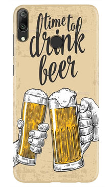 Drink Beer Mobile Back Case for Honor 8C (Design - 328)