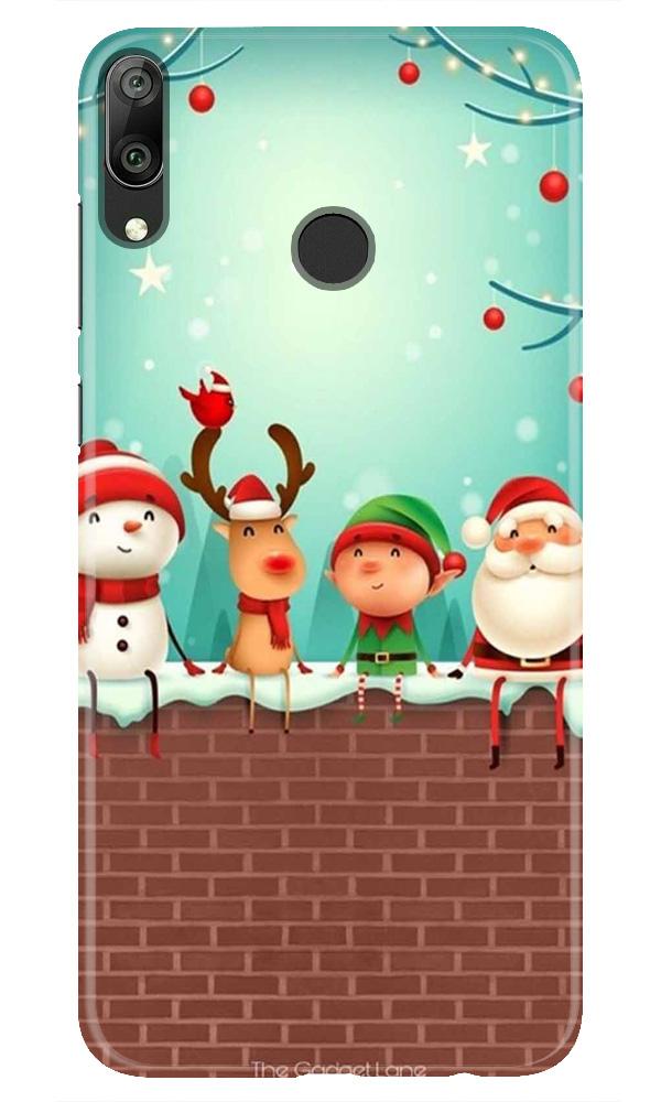 Santa Claus Mobile Back Case for Huawei Y7 (2019) (Design - 334)