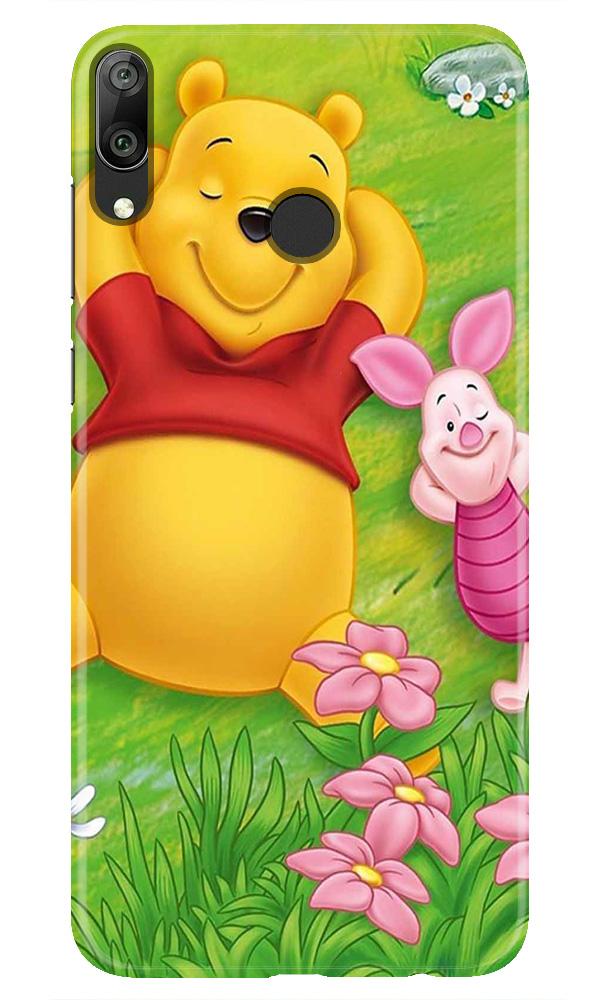 Winnie The Pooh Mobile Back Case for Huawei Y7 Prime 2019 (Design - 348)