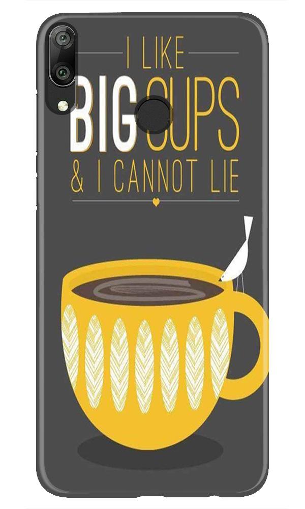 Big Cups Coffee Mobile Back Case for Honor Play (Design - 352)