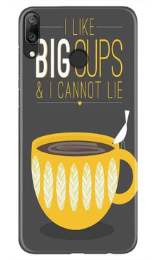 Big Cups Coffee Mobile Back Case for Honor 8C (Design - 352)