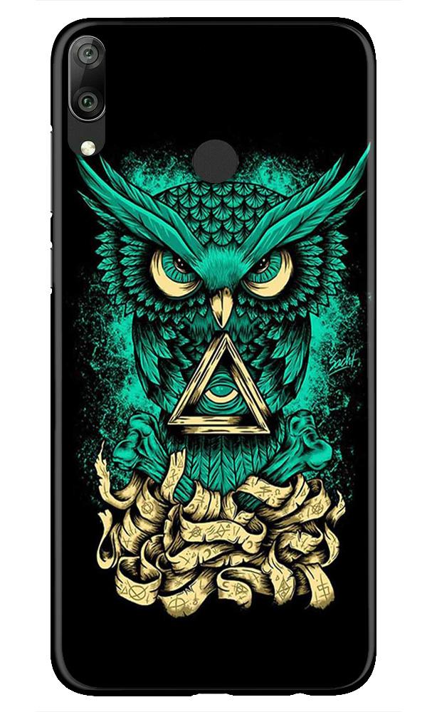Owl Mobile Back Case for Huawei Y7 (2019) (Design - 358)