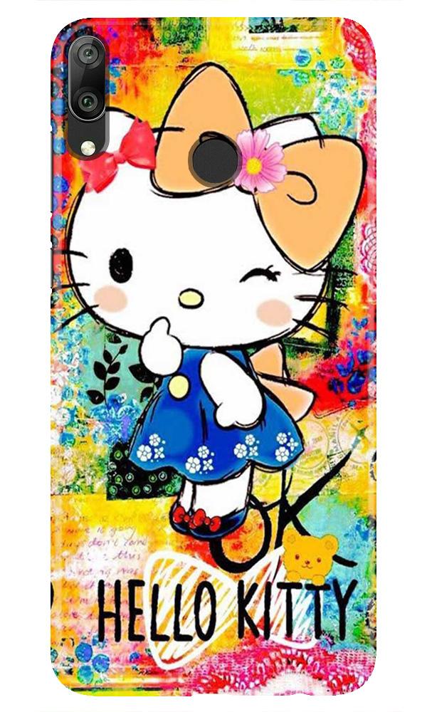 Hello Kitty Mobile Back Case for Huawei Y7 (2019) (Design - 362)