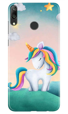 Unicorn Mobile Back Case for Huawei Y7 (2019) (Design - 366)