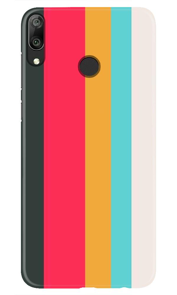 Color Pattern Mobile Back Case for Huawei Y7 (2019) (Design - 369)