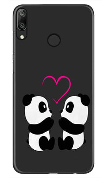Panda Love Mobile Back Case for Honor Play (Design - 398)