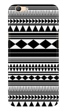Black white Pattern Mobile Back Case for Vivo Y81i (Design - 5)