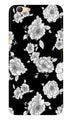 White flowers Black Background Case for Vivo Y81i