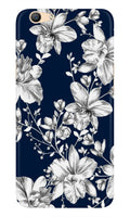 White flowers Blue Background Case for Vivo Y81i