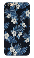 White flowers Blue Background2 Case for Vivo Y81i