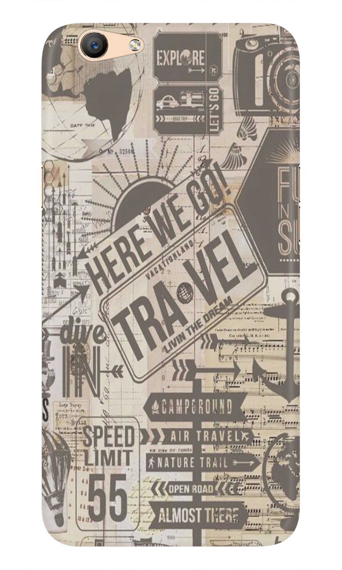 Travel Case for Vivo Y81i  (Design - 104)