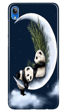 Panda Moon Mobile Back Case for Vivo Y91i   (Design - 318)