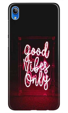 Good Vibes Only Mobile Back Case for Vivo Y91i   (Design - 354)