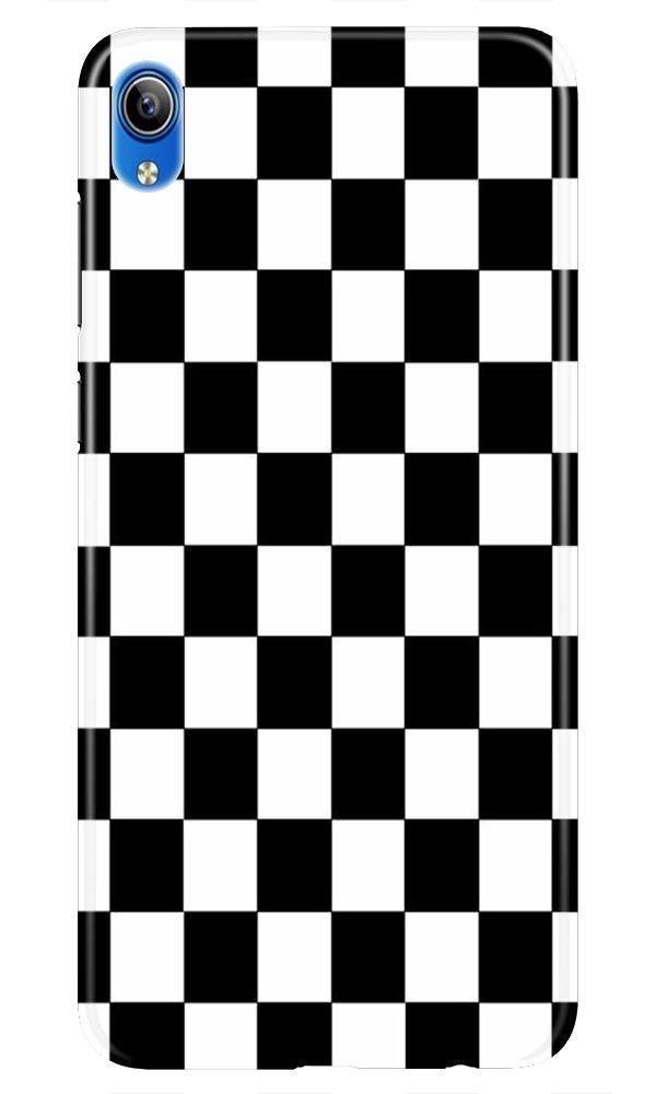 Black White Boxes Mobile Back Case for Vivo Y90   (Design - 372)