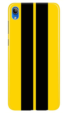 Black Yellow Pattern Mobile Back Case for Asus Zenfone Lite L1 (Design - 377)