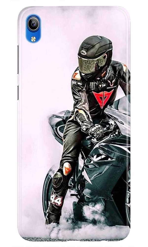 Biker Mobile Back Case for Vivo Y90   (Design - 383)