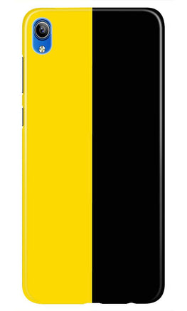 Black Yellow Pattern Mobile Back Case for Vivo Y91i   (Design - 397)