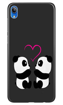 Panda Love Mobile Back Case for Vivo Y90   (Design - 398)