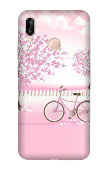 Pink Flowers Cycle Case for Vivo X21  (Design - 102)